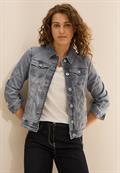 Jeansjacke mit Hemdkragen mid grey used wash