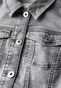Jeansjacke mit Hemdkragen mid grey used wash
