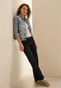 Jeansjacke mit Hemdkragen mid grey used wash