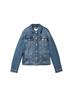 Jeansjacke mit recycelter Baumwolle used dark stone blue denim