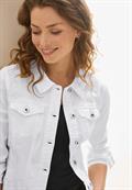 Jeansjacke mit Taschen white