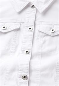 Jeansjacke mit Taschen white