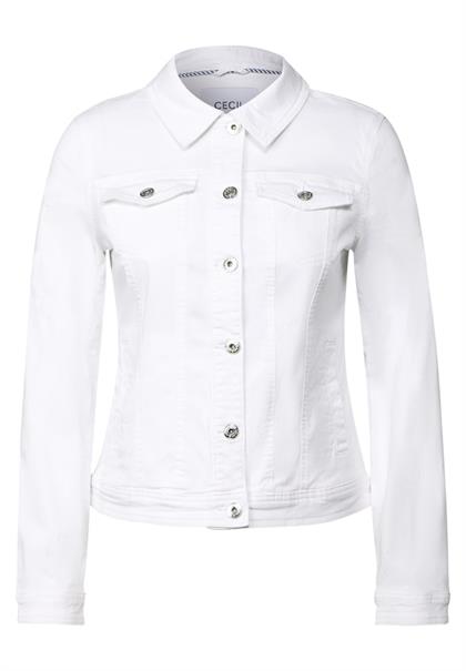 Jeansjacke mit Taschen white