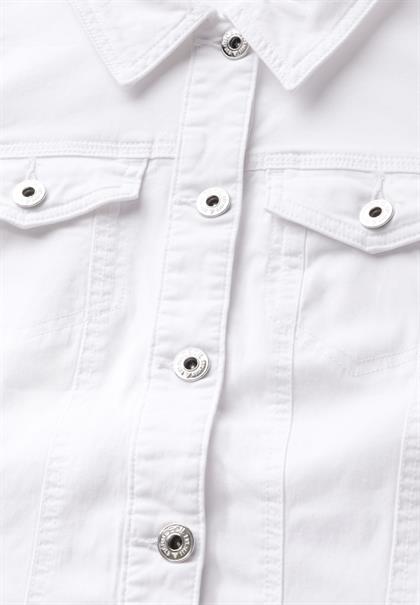 Jeansjacke mit Taschen white