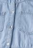 Jeanskleid mit Knopfleiste light blue washed