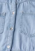 Jeanskleid mit Knopfleiste light blue washed