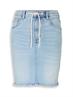 Jeansrock mit Kordelzug light stone blue denim