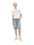 Jeansshorts destroyed light stone blue den