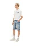Jeansshorts destroyed light stone blue den