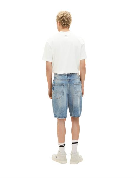 Jeansshorts destroyed light stone blue den