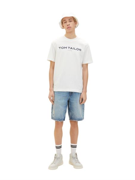 Jeansshorts destroyed light stone blue den