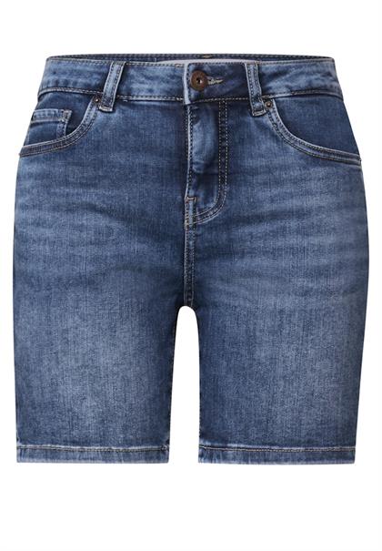Jeansshorts im Casual Fit dark blue wash