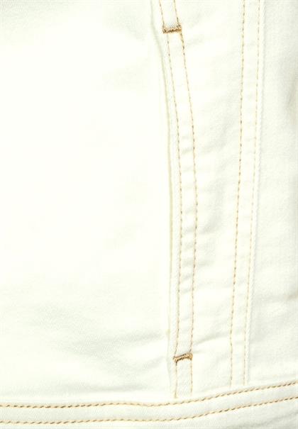 Jeansweste mit Brusttaschen ecru denim wash
