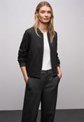 Jersey-Blouson mit Glitzer black