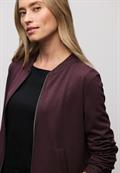 Jersey-Blouson mit Glitzer jazz berry