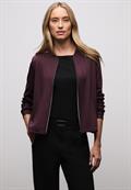 Jersey-Blouson mit Glitzer jazz berry