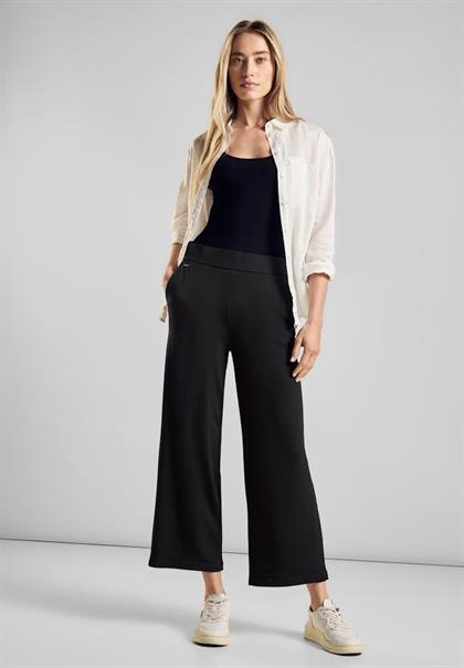 Jersey Hose im Loose Fit black