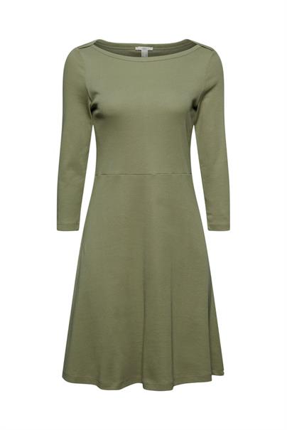 Jersey-Kleid aus Organic Cotton khaki green