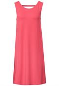 Jersey Kleid in Unifarbe intense coral