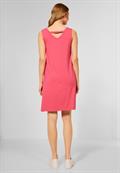 Jersey Kleid in Unifarbe intense coral