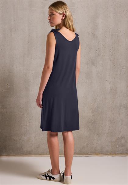 Jersey-Kleid mit Knoten dark void blue