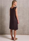 Jersey-Kleid mit Knoten fudge red