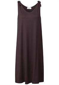 Jersey-Kleid mit Knoten fudge red