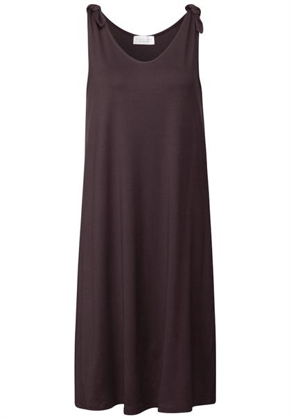 Jersey-Kleid mit Knoten fudge red