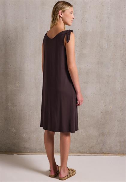 Jersey-Kleid mit Knoten fudge red