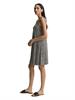 Jersey Kleid mit Rückendetail abstract black grid design