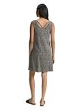 Jersey Kleid mit Rückendetail abstract black grid design