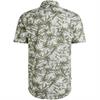 Jersey Pique Print Leaf bright white