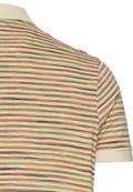 Jersey Poloshirt mit Multicolour-Streifen beige