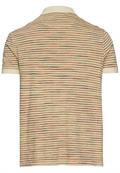 Jersey Poloshirt mit Multicolour-Streifen beige