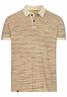 Jersey Poloshirt mit Multicolour-Streifen beige