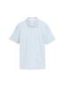 Jersey Poloshirt mit Print blue tropical leaf print