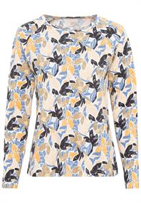 Jersey Rundhals Shirt aus nachhaltiger Baumwolle aop flowers