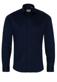 Jersey Shirt Jersey Langarm blau2