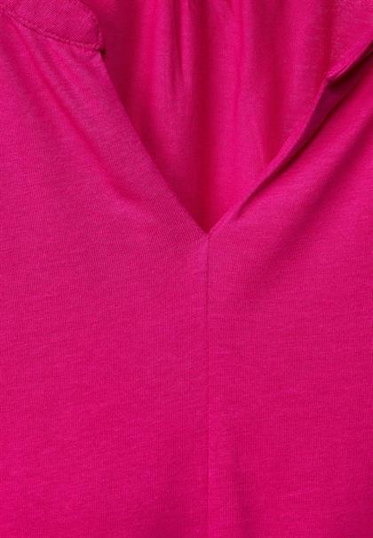 Jersey Shirt mit 3/4 Ärmel nu pink