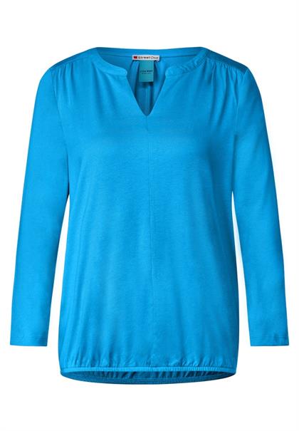 Jersey Shirt mit 3/4 Ärmel splash blue