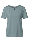 Jersey-Shirt mit Cut-Out arona blue