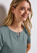 Jersey-Shirt mit Cut-Out arona blue