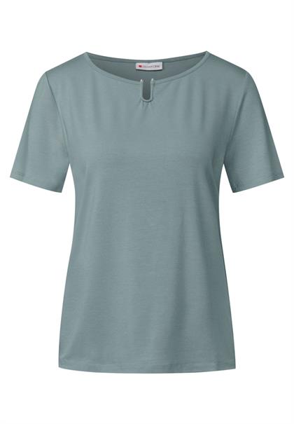 Jersey-Shirt mit Cut-Out arona blue
