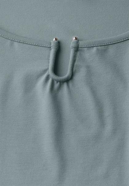 Jersey-Shirt mit Cut-Out arona blue
