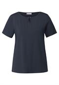 Jersey-Shirt mit Cut-Out deepwater blue