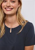 Jersey-Shirt mit Cut-Out deepwater blue