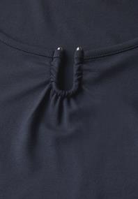 Jersey-Shirt mit Cut-Out deepwater blue