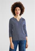 Jersey Shirt mit Print deep blue