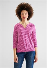 Jersey Shirt mit Print light nu pink