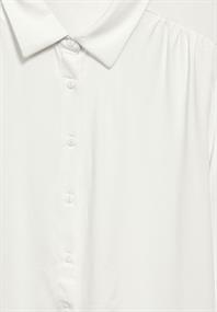 Jersey-Shirtbluse off white
